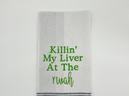 KILLIN MY LIVER TOWEL on Sale