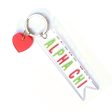 ALPHA CHI OMEGA HEART CHARM KEYCHAIN Online now