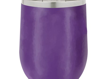 12 OZ PURPLE STEMLESS WINE TUMBLER Sale