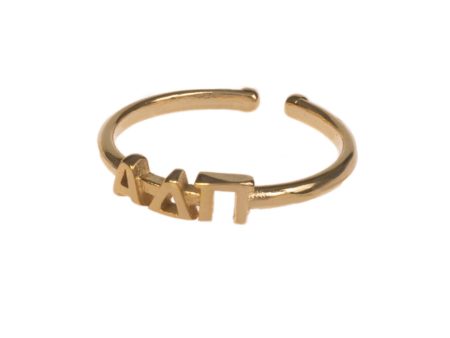 ALPHA DELTA PI LETTER RING Hot on Sale