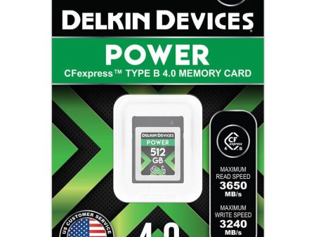 Delkin Devices 512GB POWER 4.0 CFexpress Type B Memory Card on Sale