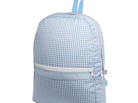 BABY BLUE GINGHAM BOOKBAG Supply