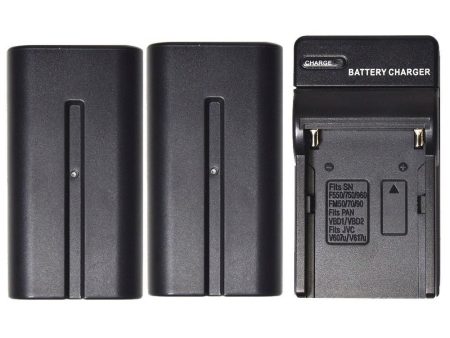 Savage BNP-F750 Sony Battery Set 2 Batteries With Charger For Sale