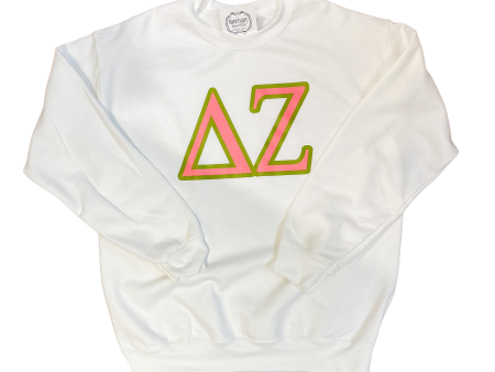 DELTA ZETA TWO COLOR SWEATSHIRT Online Hot Sale