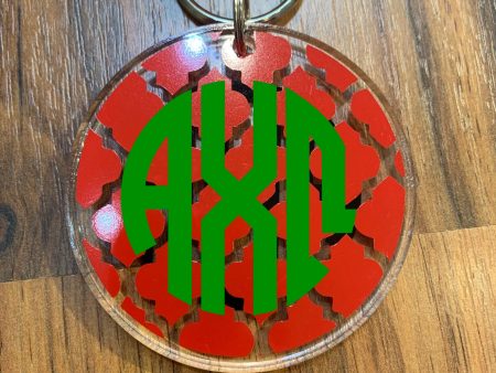 ALPHA CHI OMEGA ACRYLIC KEYCHAIN Cheap