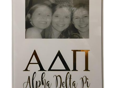 ALPHA DELTA PI GOLD FOIL FRAME Discount