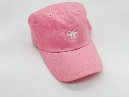 BOW PINK CHILDS CAP on Sale