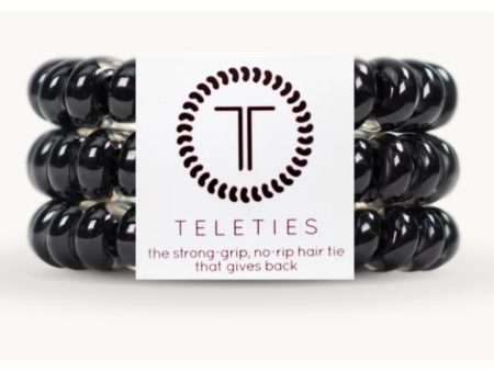 LARGE JET BLACK HAIR TIES For Cheap