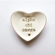 ALPHA CHI OMEGA HEART RING DISH Cheap