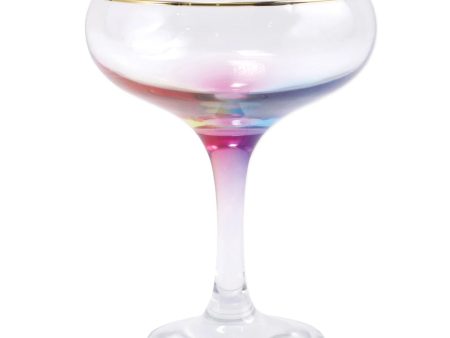 RAINBOW COUPE CHAMPAGNE GLASS Online Sale