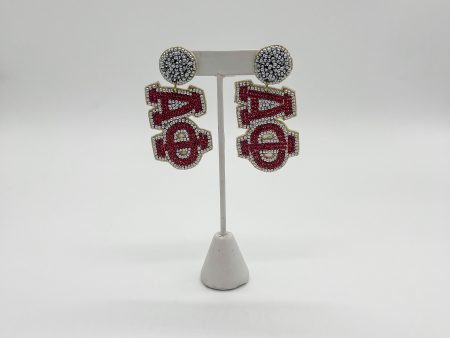 ALPHA PHI BEADED EARRINGS Online now