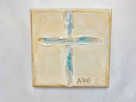 SKINNY CROSS CANVAS ART 6X6 Discount