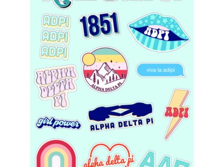 ALPHA DELTA PI GIRL POWER STICKERS Online Sale