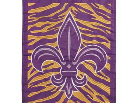 FLEUR DE LIS TIGER FLAG Hot on Sale