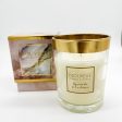 HYACINTH AND CASHMERE GRANDE GOLD BAND GLASS CANDLE For Discount