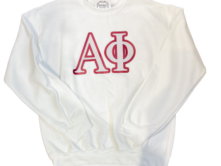 ALPHA PHI TWO COLOR SWEATSHIRT For Sale