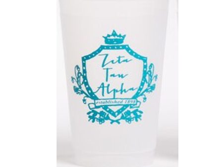 ZETA TAU ALPHA MOTIF FROST FLEX CUP Discount