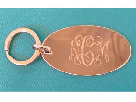 ENGRAVED OVAL KEYCHAIN Fashion