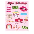 ALPHA CHI OMEGA GIRL POWER STICKERS on Sale