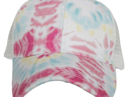 MULTI TIE DYE TRUCKER HAT Online