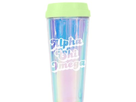 ALPHA CHI OMEGA RETRO TUMBLER Online Sale