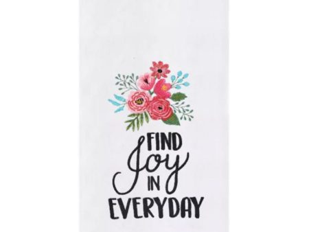 FIND JOY IN EVERYDAY KITCHEN HAND TOWEL For Sale