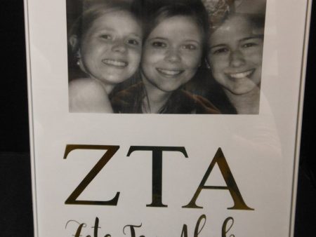 ZETA TAU ALPHA GOLD FOIL FRAME Sale