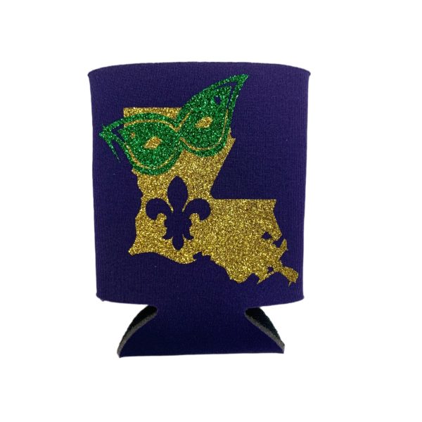 MARDI GRAS CAN COOZIE Fashion