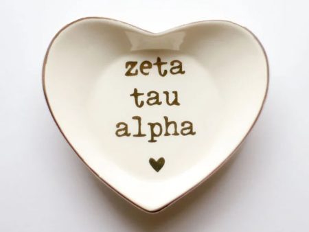 ZETA TAU ALPHA HEART RING DISH Online Hot Sale