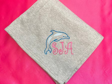 SJA DOLPHIN SWEATSHIRT BLANKET Sale