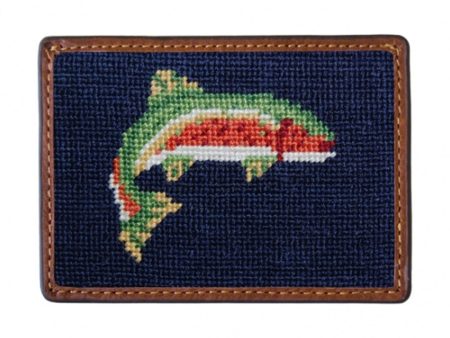 TROUT NEEDLEPOINT CARD WALLET Supply