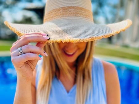 MAGNOLIA STRAW HAT BEIGE Hot on Sale