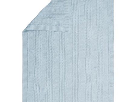 CHENILLE BABY BLANKET BLUE For Cheap