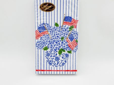 FLAGS HYDRANGEAS BLUE GUEST TOWEL on Sale