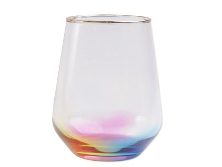 RAINBOW STEMLESS WINE GLASS Discount