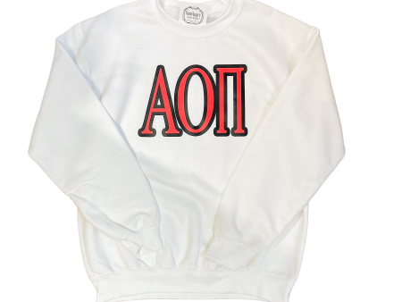 ALPHA OMICRON PI TWO COLOR SWEATSHIRT Online Sale