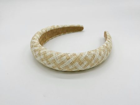 IVORY PADDED STRAW HEADBAND Online Sale