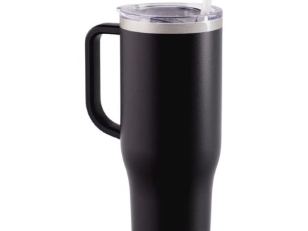 40OZ DOUBLE WALL TUMBLER BLACK Discount