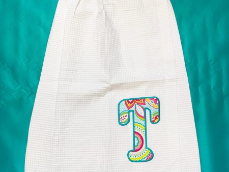 APPLIQUE INITIAL BATH WRAP Supply