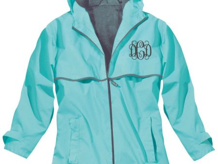 NEW ENGLANDER RAIN JACKET AQUA on Sale