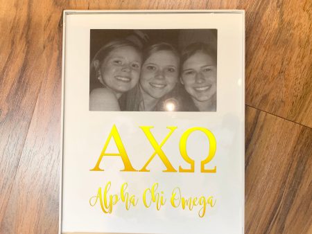 ALPHA CHI OMEGA GOLD FOIL FRAME Online Hot Sale