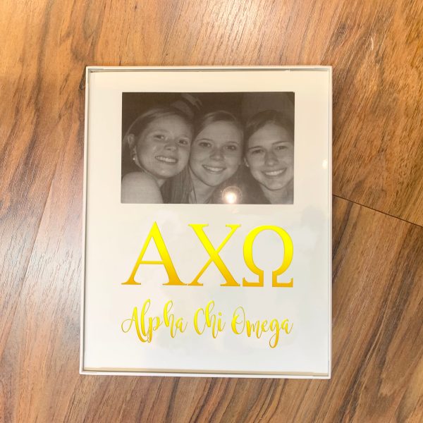 ALPHA CHI OMEGA GOLD FOIL FRAME Online Hot Sale