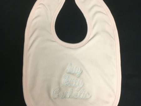 ITTY BITTY CATHOLIC BIB PINK Online