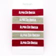 ALPHA CHI OMEGA HAIR TIE SET For Discount