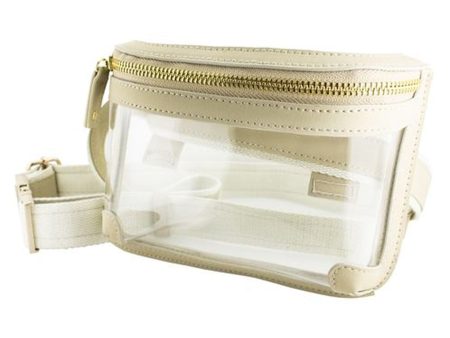 CLEAR BELT BAG TAN Online now