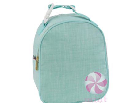 MINT CHAMBRAY GUMDROP LUNCHBOX For Cheap