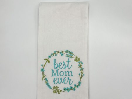 WREATH MOM TOWEL SAGE SPA Online Hot Sale