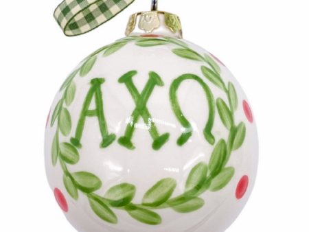 ALPHA CHI OMEGA DOT CERAMIC ORNAMENT Hot on Sale