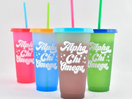 ALPHA CHI OMEGA COLOR CHANGING CUP Online Sale