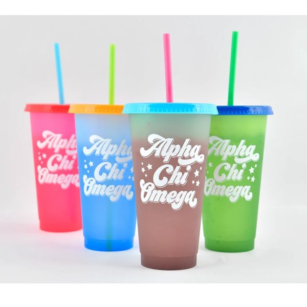 ALPHA CHI OMEGA COLOR CHANGING CUP Online Sale